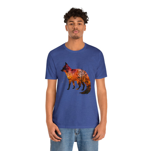Autumn Fox Silhouette - Short Sleeve Tee
